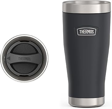سلسلة أيقونات THERMOS، بهلوان من الفولاذ المقاوم للصدأ، جرانيت، 16 أونصة