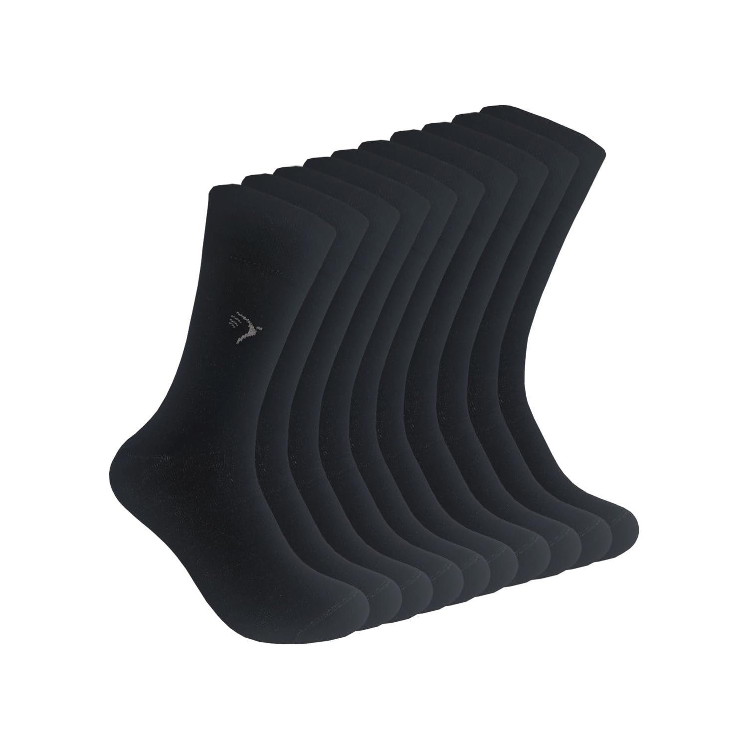 Max Lindner 10 pares de calcetines de plata de alta calidad (calcetines para diabéticos) de algodón e hilo de plata de calidad desde 1921, Negro , 50 W/34 L