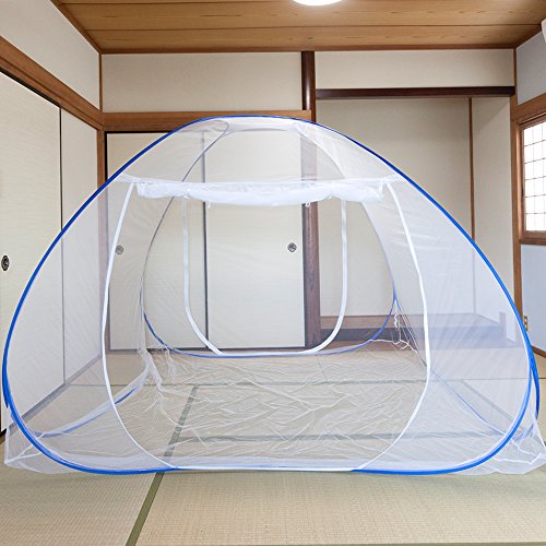 折りたたみワンタッチポップアップ蚊帳で安眠 薬剤不使用蚊対策3種比較