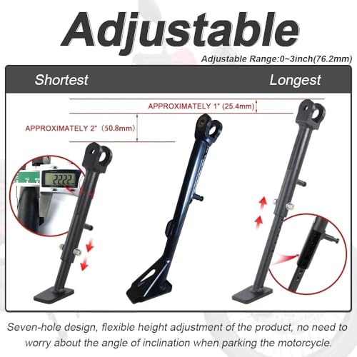 Béquille latérale réglable acier anti chute pour Africa Twin CRF1100L