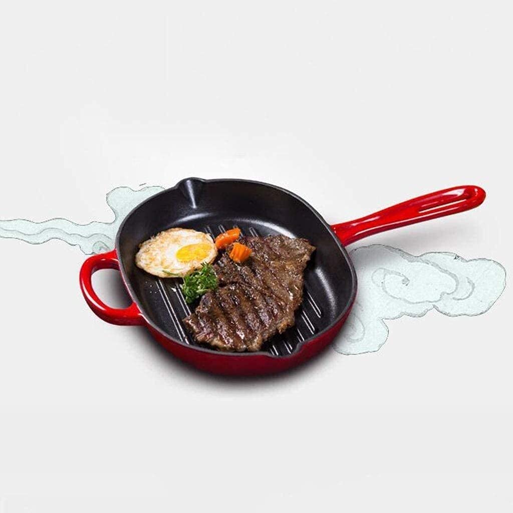 Ovale Bratpfannen aus emailliertem Gusseisen, verdickte Bratpfanne, antihaftbeschichtet, 32 cm