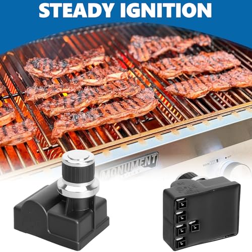 Image of SafBbcue 13478 24633 Grill Igniter Replacement for Monument Grills - Replacement Pulse Igniter with Ignition Button, Corrosion Resistant Easy Install