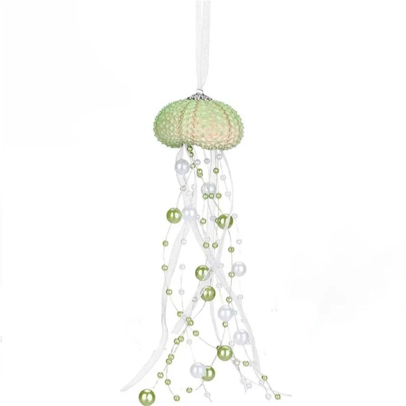 Jellyfish Prism Pendant Wind Chime - Exquisite Ocean-Themed Sea Shell Decor(Green,3pc)