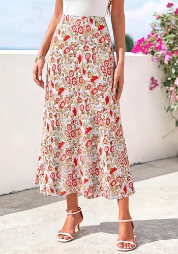 Image of BTFBM Satin Skirts for Women Trendy 2026 Summer Fall