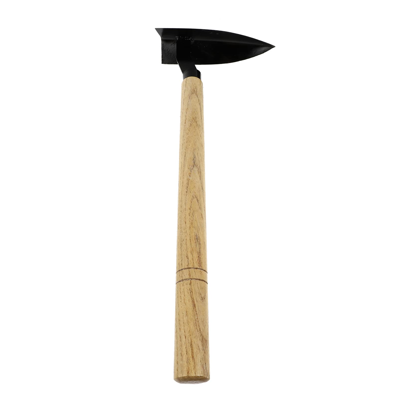 Cabilock Ergonomic Handle Wooden Hoe Multi-Function Garden Hoe Portable for Weeding Steel Blade