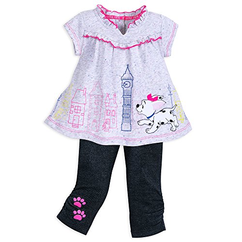 Tunique Disney 101 Dalmatiens bébé pour les journées de jeu confortables en taille 9-12 mois