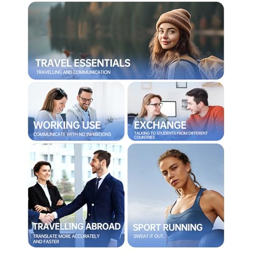 Auriculares Bluetooth con Traductor Inteligente y Gancho de Oreja miniatura 5