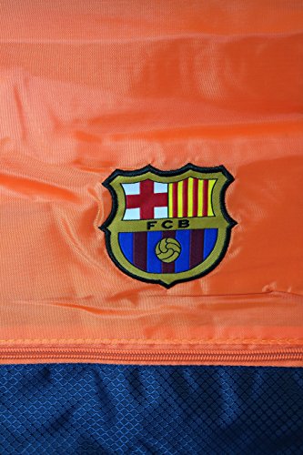 Rhinox FC Barcelona Gym Sack Bag Drawstring Backpack Cinch Bag Authentic Official New 2015 - Orange/Navy2