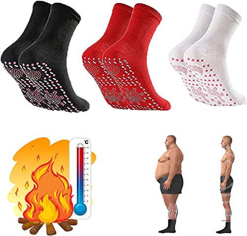 BALINS Chaussettes De Mise En Forme Auto-chauffantes D'acupression Tourmaline, Massage Thermothérapeutique Des Pieds, Chaussette Santé Amincissante (3) 3 Cover