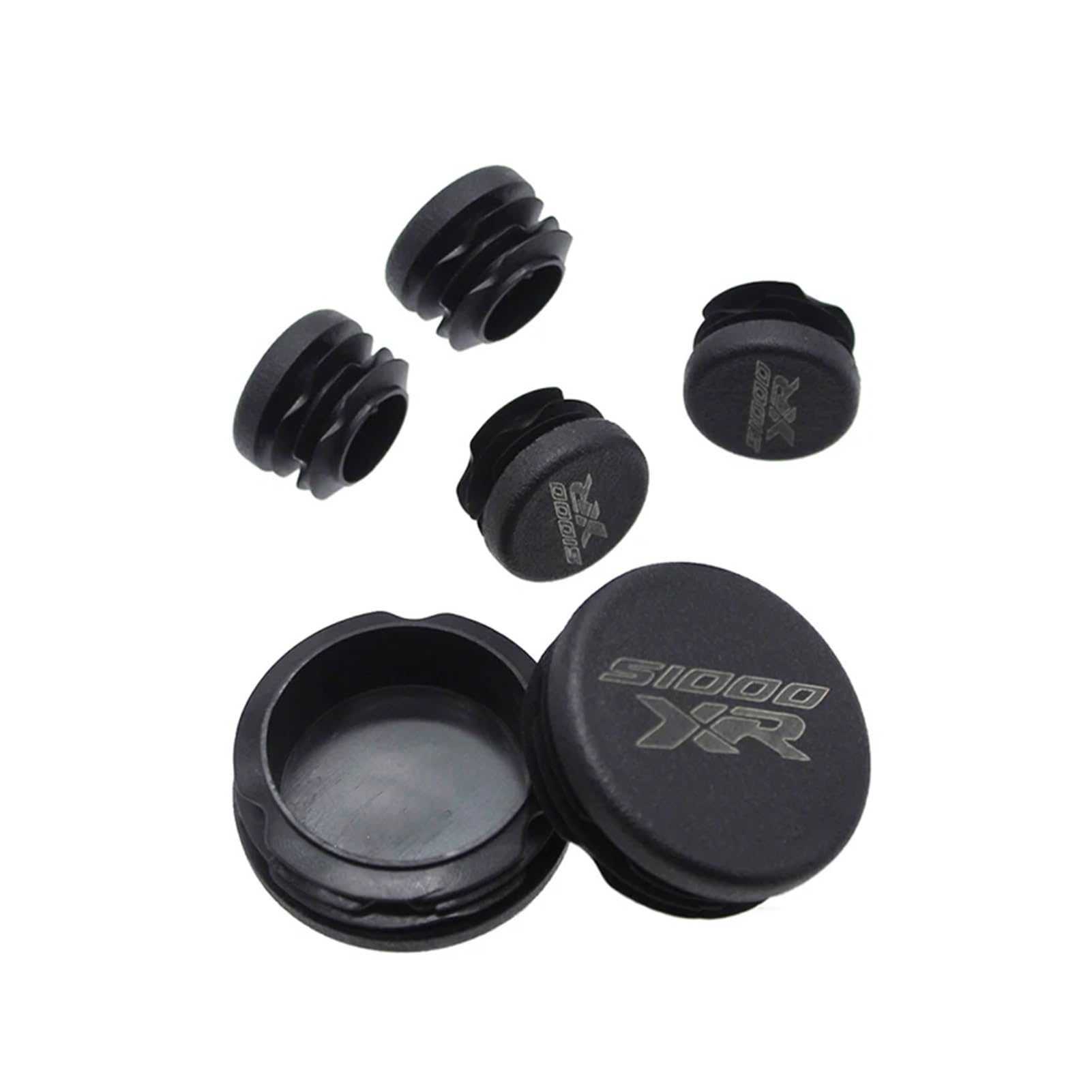 8PCS Telaio Tappi for Le Orecchie Compatibile Con S1000XR S 1000XR S1000 XR S 1000 XR 2013-2022 Telaio Della Moto Foro Tappi di Copertura spina Tappo Telaio (Color : Black)