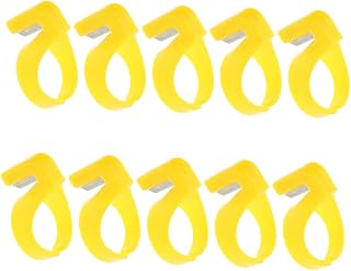 10pcs Balloon Cutting Ring Plastic Opener for Birthday Celebration Thread Cutter Ring Finger Protection