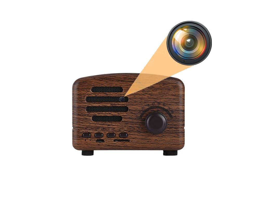 SAFETYNET 1080p Wi-Fi Camera in Bluetooth Speaker Portable Retro