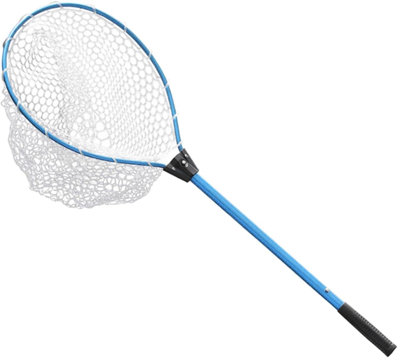 DYNWAVE Fishing Landing Nets Collapsible Telescopic Sturdy Pole Handle for Saltwater and Freshwater Extending to 37inches, Blue