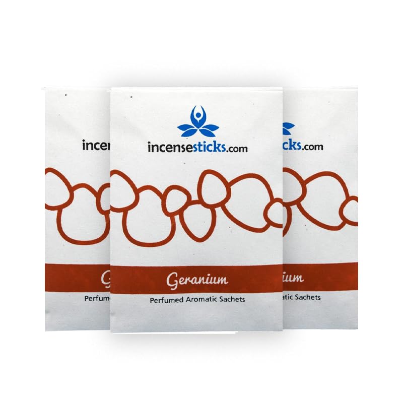 Sachets aromáticos aroma geranio 3 paquetes 12.5g miniatura 1