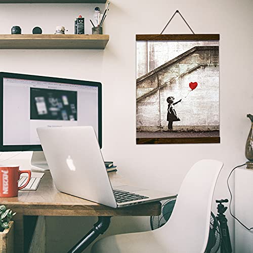 バンクシー ハンガースタイル レッドバルーン Banksy 吊り下げ ポスター Amazon.co.jp: バンクシー ハンガースタイル (レッドバルーン) Banksy