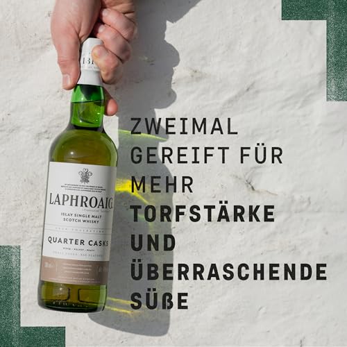 Laphroaig Quarter Cask | Islay Single Malt Scotch Whisky | mit Geschenkverpackung | in Quarter Casks gereift | 48% Vol | 700ml Einzelflasche