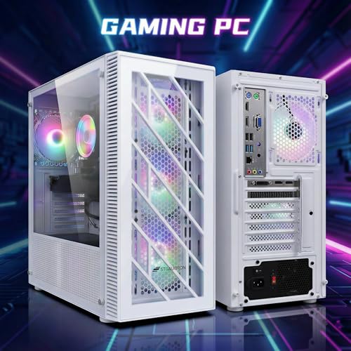 Image of STGAubron Gaming PC Desktop Computer, 8th Gen Intel Core i7 up to 4.1G, GeForce GTX 1660S 6G, 16GB DDR4, 1T SSD, WiFi 6 & BT 5.2, RGB Fan x4, Windows 11 Home