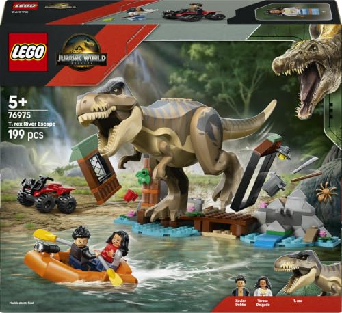 LEGO Jurassic World T. rex River Escape 76975