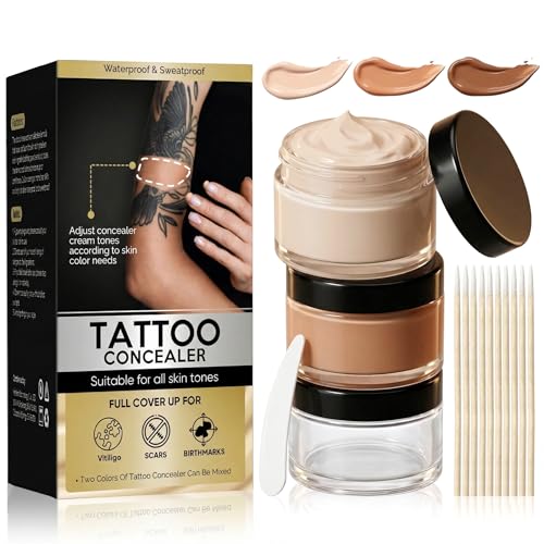 Tattoo Cover Up Cream Natural Tattoo Concealer for All Skin Tones
