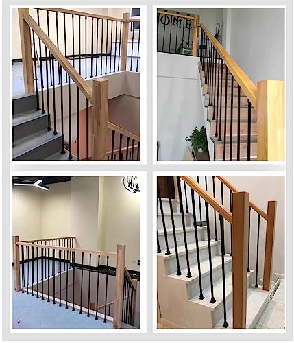 Barre de garde-corps d'escalier en métal rigide pour sécuriser vos marches intérieures - 6