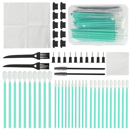 56 Pcs Phone Charging Port Cleaning Kit, IEMIEBSHA Silicone USB C Anti Dust Plug Covers Set, Headphone Jack Cleaner Electronic Speaker Cleaning Brush Tool for All Type C Devices