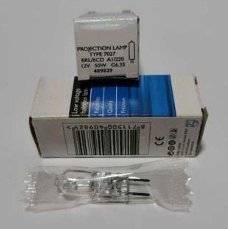 7027 12V 50W Vision Chart Projector Integrated Ophthalmic Optometry Source Light Bulb