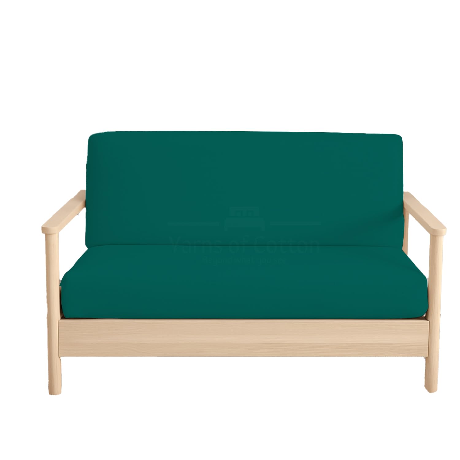 Twin Size Armless Futon Covers - 100% Egyptian Cotton Futon Slipcovers - Zippered Couch Cover Sofa Bed Protector, Sleeper Sofa Cover, Machine Washable