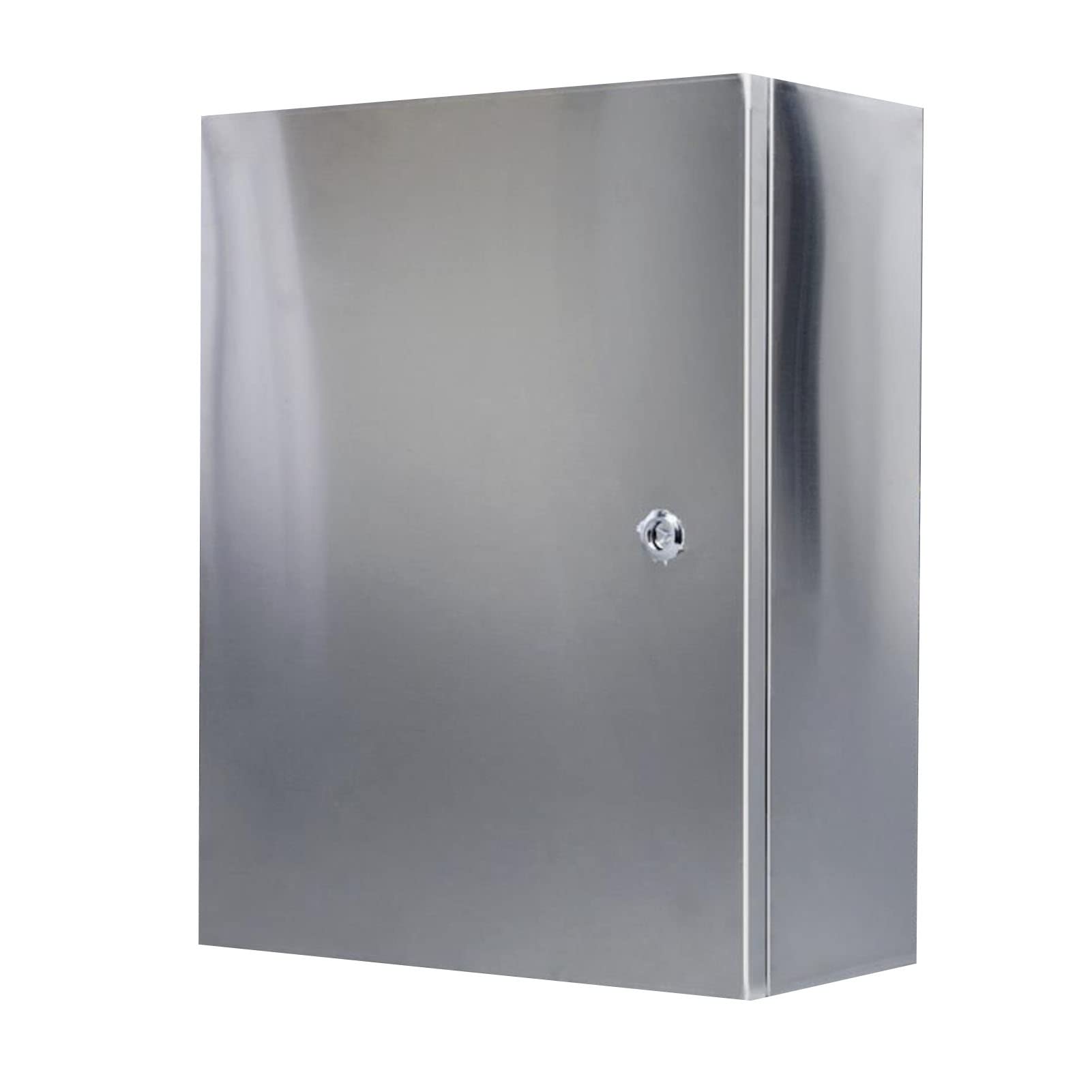 XBTGS Caja de conexiones eléctricas de acero inoxidable impermeable, montaje en pared, caja de medidor de metal a prueba de polvo con cerraduras de seguridad y placas de montaje para control de