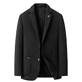 Recordatorio: blazer de hombre, chaqueta ligera. Elija el tamaño apropiado de acuerdo con la tabla de tamaños en la última imagen, en lugar de los tamaños recomendados por Amazon. Lavable a máquina, se recomienda lavar a mano. Dado que el traje está empaquetado y enviado, es posible que tenga arrugas cuando lo reciba, lo que puede eliminarse lavándolo o planchándolo.