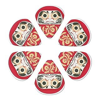 ASDTEHCY Lot de 6 médiators en celluloïd, Fortune Daruma pour guitares acoustiques, électriques, basses ou ukulélé - Les Beatles, Paul McCartney, John Lennon, RIngo Starr, George Harrison ASDTEHCY Lot de 6 médiators en celluloïd, Fortune Daruma pour guitares acoustiques, électriques, basses ou ukulélé – Image 2