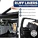 Ruff Liners Large Dog Seat Cover, 2024 Gray – As Seen on Shark Tank – Back Seat Protector for Full-Size Trucks – Waterproof, Machine-Washable, Touch Fasteners & Belt Slots – Heavy-Duty Dog Hammock