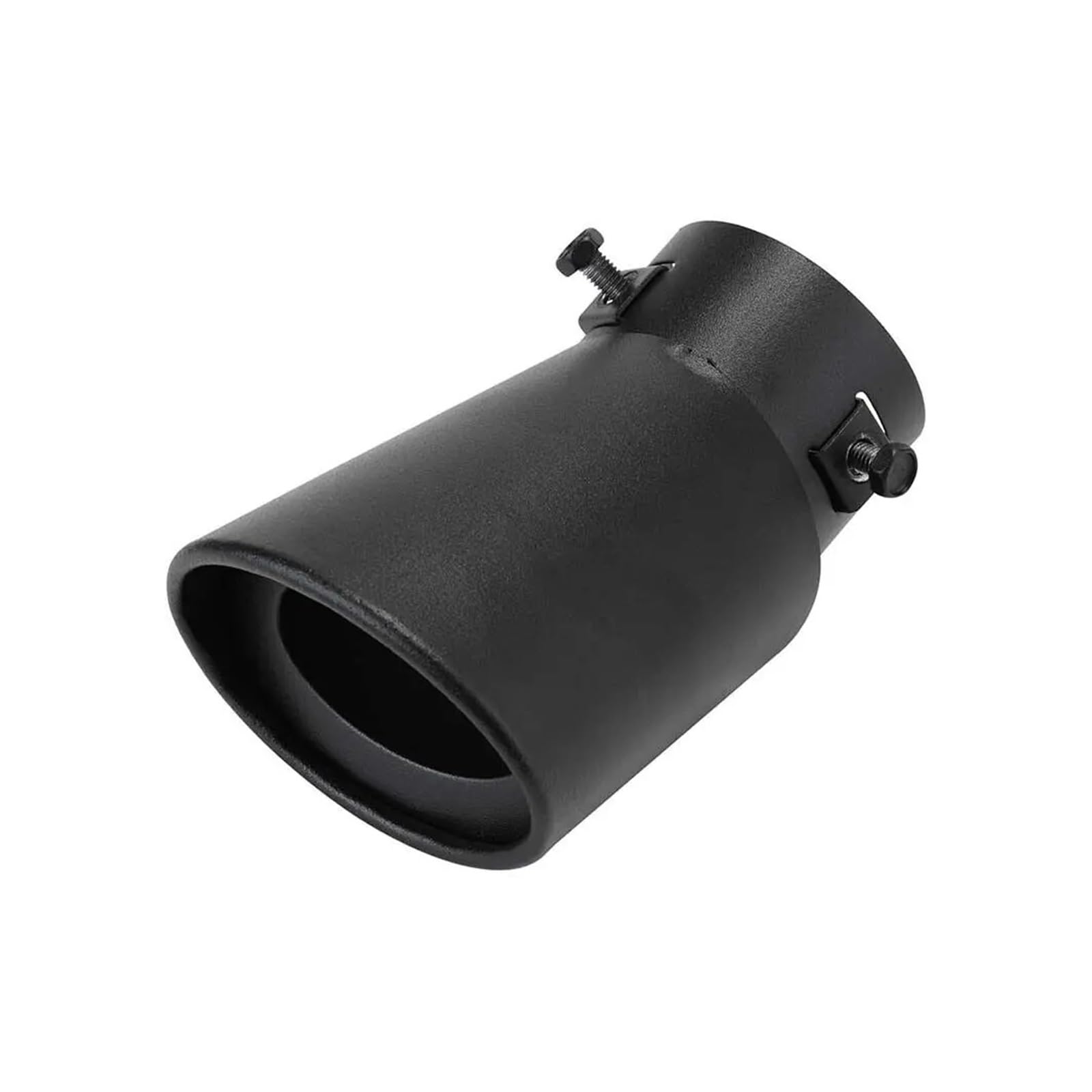 Embellecedor escape coche de acero inoxidable con silenciador trasero negro mate 5