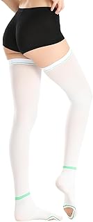 T.E.D.Anti Embolism Compression Stockings,15-20 mmHg Thigh High Knee High Ted Hose Medical Grade Support Socks with Inspect Toe Hole