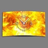 Abstrakcyjny ogień i płomień designerski zegarek ścienny nowoczesny design cichy, bez tykania dixtime 3DS-0141