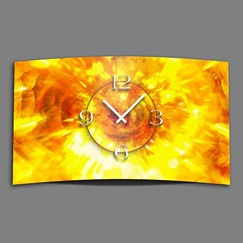 Abstrakcyjny ogień i płomień designerski zegarek ścienny nowoczesny design cichy, bez tykania dixtime 3DS-0141