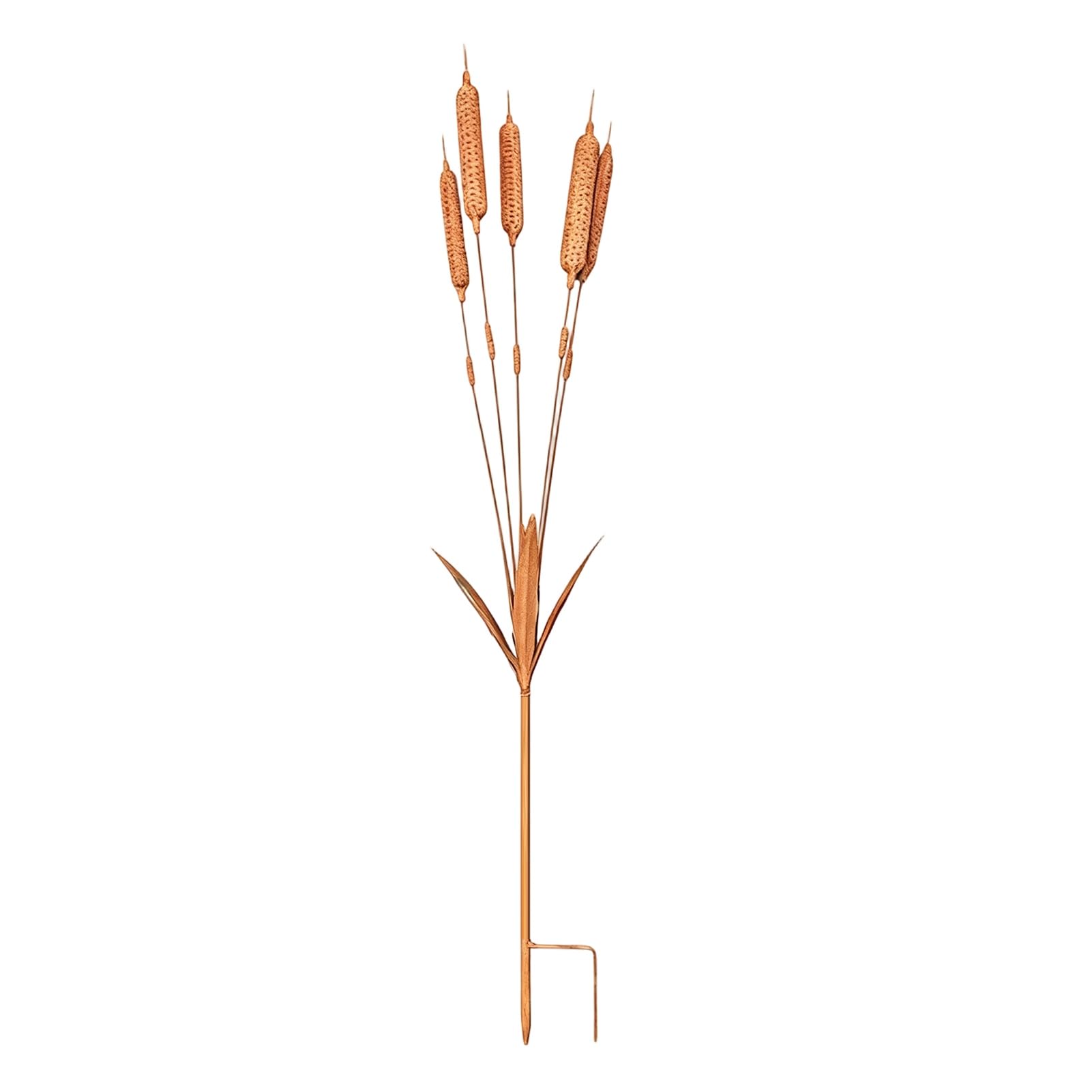 feneihe Wheat Ear Garden Art & Rain Drum for Garden, Gardens Stakes Decorative Yard Ornaments, Whimsical Home Decor Perfect Near a Calla Lily or Carnivorous Plants 1pc