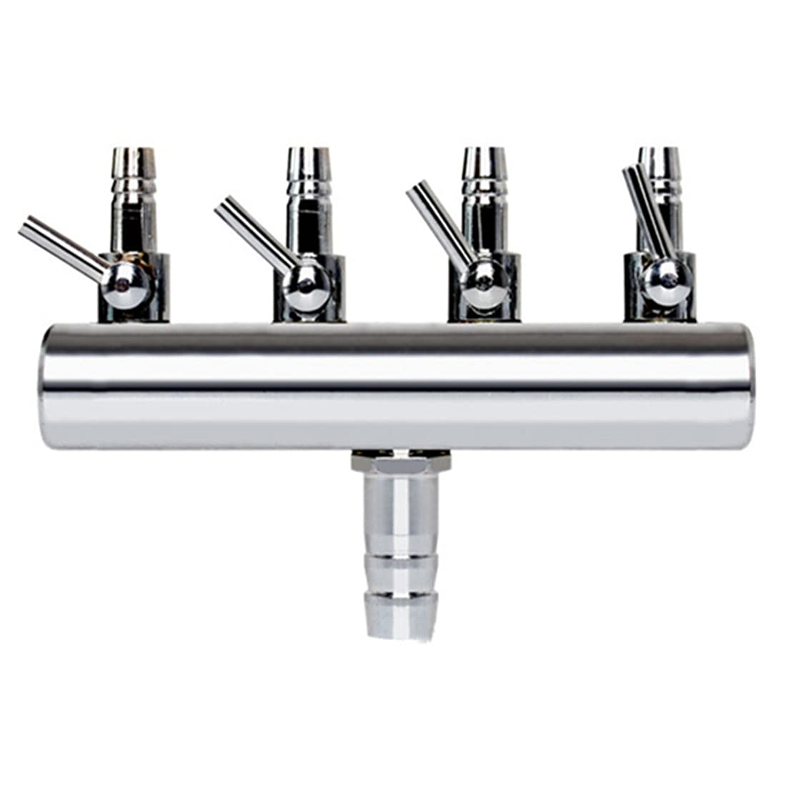 bnafes Aquarium Air Valve 4 Way Inline Manifold Air Flow Pump Tubing Splitter Lever Control Valve