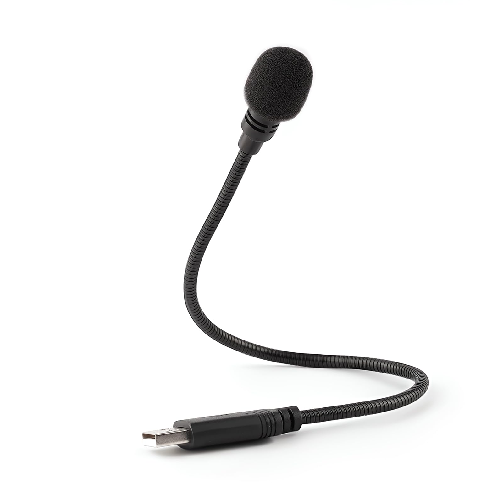 LANDIBO Microfono USB, microfono USB per PC a collo di cigno portatile, mini microfono plug and play, microfono USB esterno per Mac, YouTube, Streaming, podcast, registrazioni, giochi (USB)