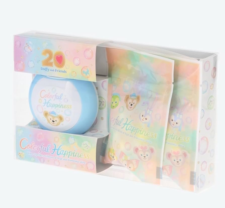 カラフルハピネス♡20周年❤ダッフィー＆フレンズ❤お菓子4点❤新作♡袋付 ✨✨✨ 🍬🌈🫧✨🍬🌈🫧✨🍬🌈🫧✨ 東京ディズニーシー