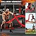 Battle Ropes for Home Gym Exercise - 1.5 Inch Diameter 30FT Red Battle Rope Workout Exercise Training Ropes with Protective Sleeve for Kids Men Women Exercise Fitness & Strength Training