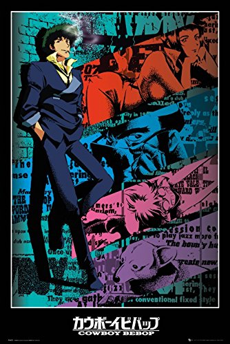 【美品】ポスター・カード付きCowboyBebop イラストレーション Cowboy Bebop Ukiyo Eki Print / COWBOY BEBOP UKIYO_E
