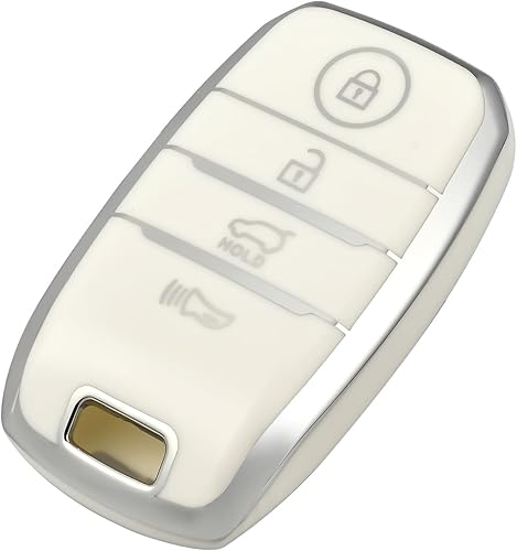 OFFCURVE Funda para llavero Kia, funda para llavero Kia Soul Optima Forte Sportage Sorento NIRO Rio accesorios para llave de automóvil, protector de