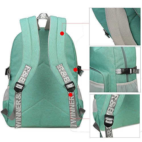 Classic Backpack Haversack Travel School Bag Student Simple Daypack Bookbag By Mygreen(Light Green) #TOP4