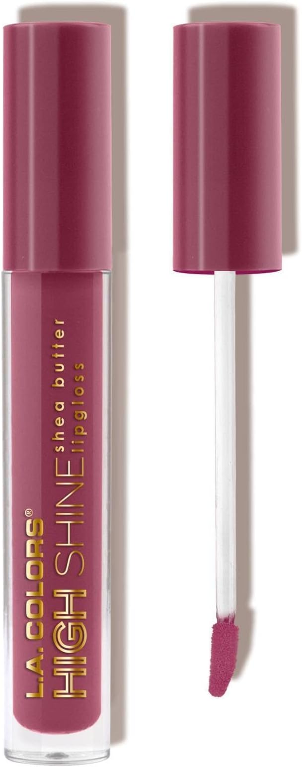 L.A. Colors High Shine Shea Butter Lip Gloss, Bohemian, 0.14 Ounce