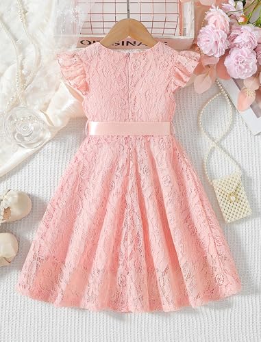 Vestidos de fiesta de cumpleaños para niñas con encaje elegante ideal para regalar en primavera 3