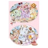 Ajouter une touche de charme féminin : améliorez votre côté féminin avec autocollants alimentaires japonais. Chaque page dégage une atmosphère romantique, idéale pour capturer les petits moments qui rendent la vie spéciale.