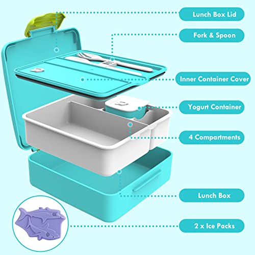 Lunch Box con Posate da 13000 ml per Bambini