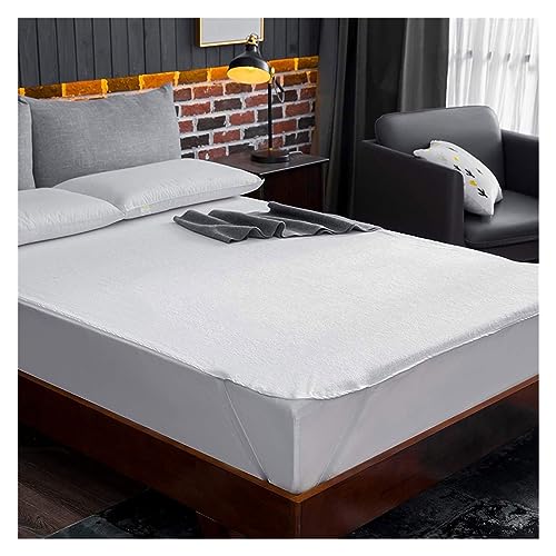 Protège matelas imperméable alèse coton 180x200 drap housse blanc