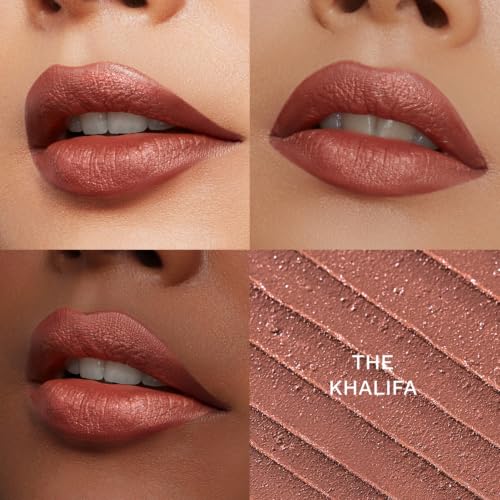 Image of Pilgrim Glitter Lipstick For Women 4.2gm | Dubai Luxe Lifestyle - The Khalifa Shade | Lipstick Infused with Vitamin E & Olive Oil | Glitter Formula With Matte Finish | Non Drying | All Skin Types