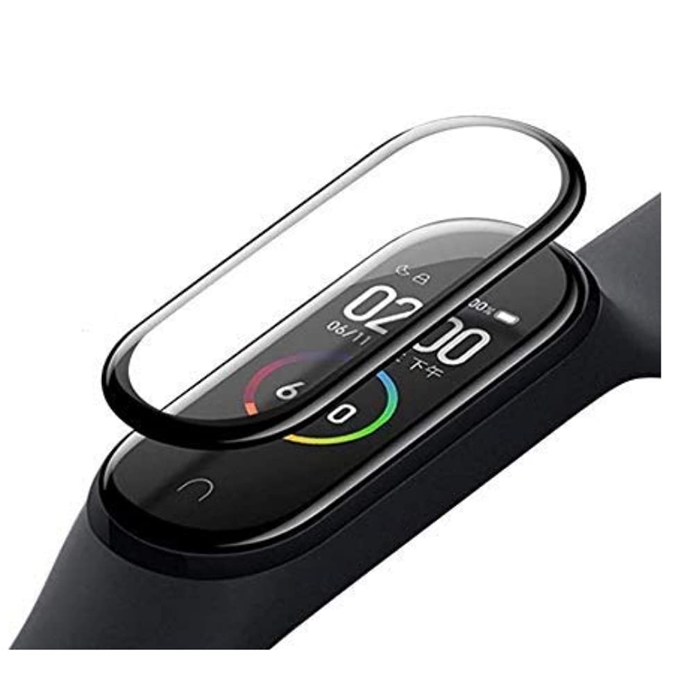 CRYSENDOScreen Guard/Tempered Glass Compatible With Mi Band 5 | Smartwatch Premium Flexible Coverage Screen | Includes Dry-Wet Installation Kit (Not For Mi1/2/3/4)